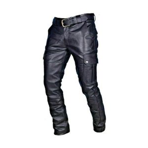 Pantalon En Cuir Véritable - Taille 38 - Tour De Taille 38 Pouces - Style Habillé - Occasion