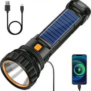 Lampe Torche LED Portable Rechargeable USB – Éclairage De Secours Pour Extérieur – Blanc