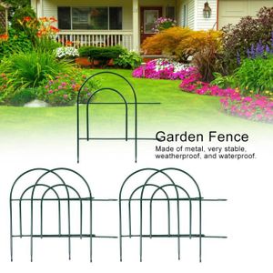 Barriere Impermeable De Panneaux De Cloture Impermeables De Cloture De Jardin De Fer Forge Simple Pour Le Lit De Fleur De Patio Tip Cdiscount Jardin