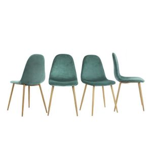 en 2 Casa Lot Salle Manger Homy Velours de de Chaises à CWroxBed