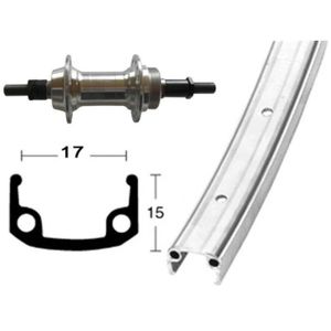 Roue Arrière SSW700 700C Alluminium Double Tunnel 32 Rayons 7 Vitesses, Occasion