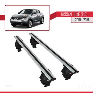 BARRES DE TOIT Compatible avec Nissan Juke (F15) 2010-2019 Barres de Toit ACE-4 Railing Porte-Bagages de voiture GRIS