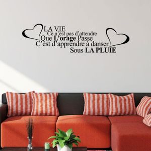 860 Stickers Muraux Chambre Adultes Salon Phrase Coeur Stickers
