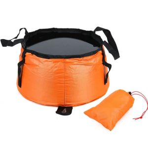 LAMPE - LANTERNE (Orange)Bassin pliable Portable pour Camping, seau