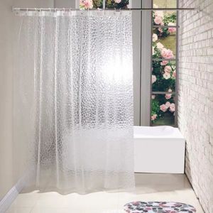 rideaux de douche transparent qui ne colle pas cdiscount