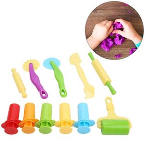 Moule à modeler - Masse Moule en plasticène, jouets de moule, extrudeuses de pâte non toxiques de créativité couleur 11 pièces pour enfants cadeau