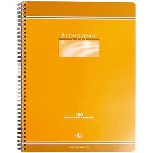 Cahier spirale Clairefontaine Linicolor Intensive - A4 petits carreaux 180  pages 90g