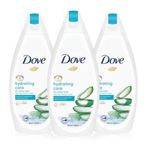 GEL - CRÈME DOUCHE Dove Hydrating Care Aloe Vera & Birch Water Body Wash 450ml, 3pk