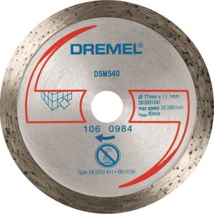 DISQUE DE DÉCOUPE DREMEL Disque Diamant S540 pour Scie Compacte Dremel DSM20
