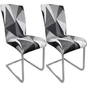 Housse Elastiche Per Sedie Marie - Set Da 4 Nere, Coprisedie Anti-macchia Per Salotto E Cucina - Foto 9