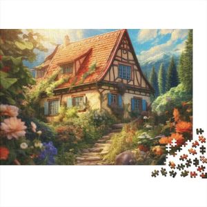 PUZZLE Mountain Village Cottage Puzzle De 500 Pièces Art 
