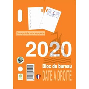 Calendrier 2024 Bloc de bureau Date à Droite Ephéméride Compatible tous  supports