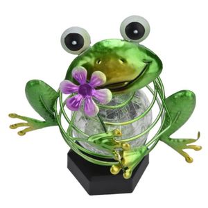 QKFON Lampes solaires d/'extérieur créatives en forme de grenouille pour jardin terrasse cour