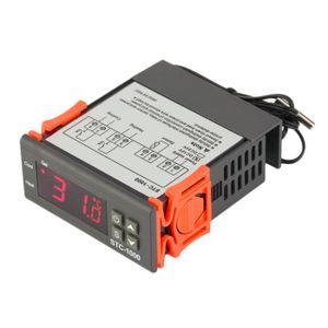 Thermostat Numérique STC-3008 - Double Affichage, Double Sonde NTC, Plage -55°C à +110°C - 6