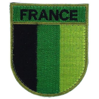 Patch écusson Camo Drapeau Algérie – 5x8 Cm, Imprimé, Système Mâle/femelle, Pour Vêtements Et Accessoires