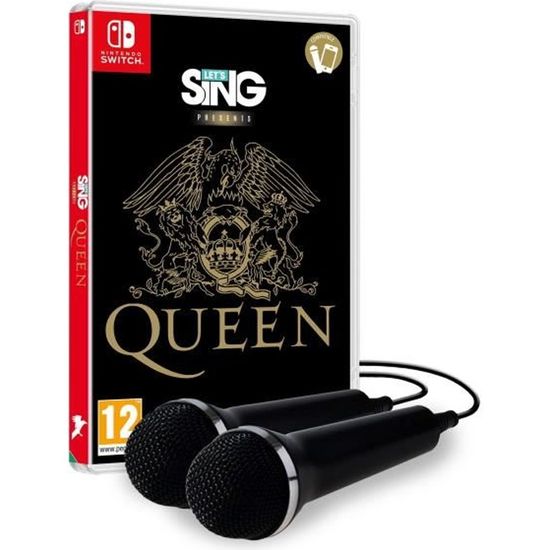 Lets Sing Queen + 2 Micros Jeu Switch