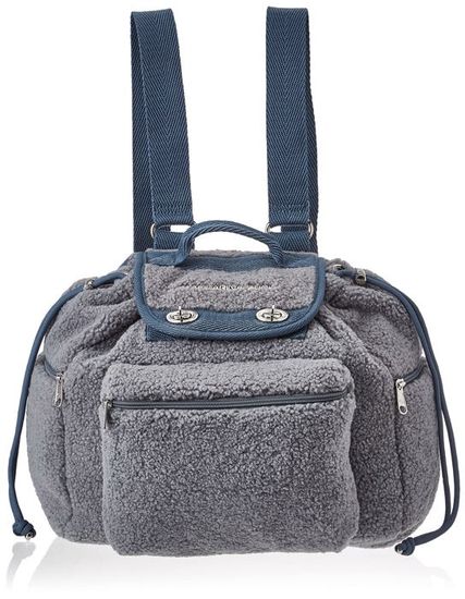 Sac à Dos MANDARINA DUCK Mellow Urban – Cuir Veau Noir, Neuf Pour Femme
