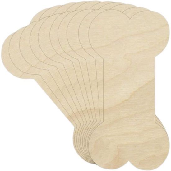 Lot De 5 Formes Ovales En Bois 120x60mm - Découpes Vierges Pour Loisirs Créatifs