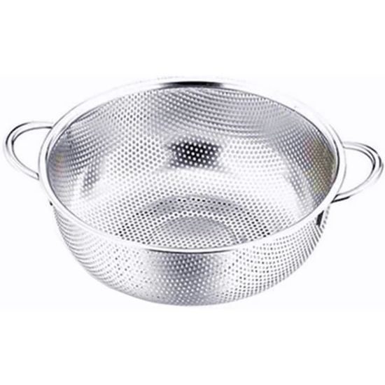 Lot de 2 passoires d'évier de cuisine en acier inoxydable - Diamètre
