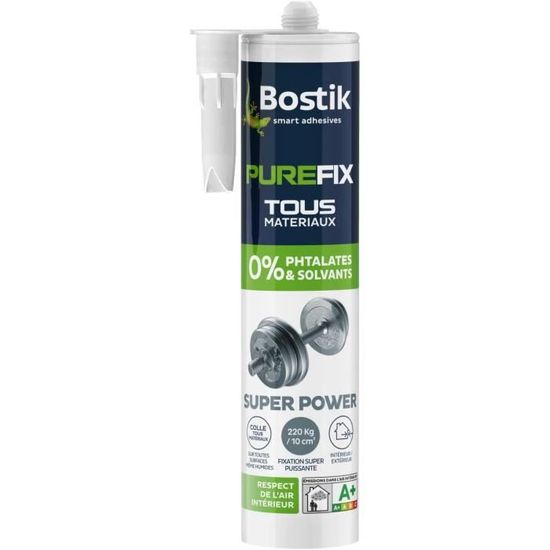 Colle MS Polymère Bostik – Fixation Puissante Immédiate Tous Matériaux, MSP1