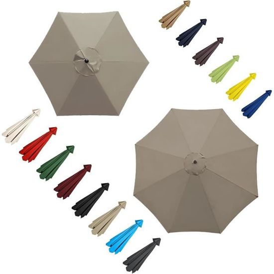 Lot De 2 Cache-trous Pour Parasol De Terrasse - Bouchons Anneau épais, Diamètre Intérieur 42 Mm, Extérieur 65 Mm