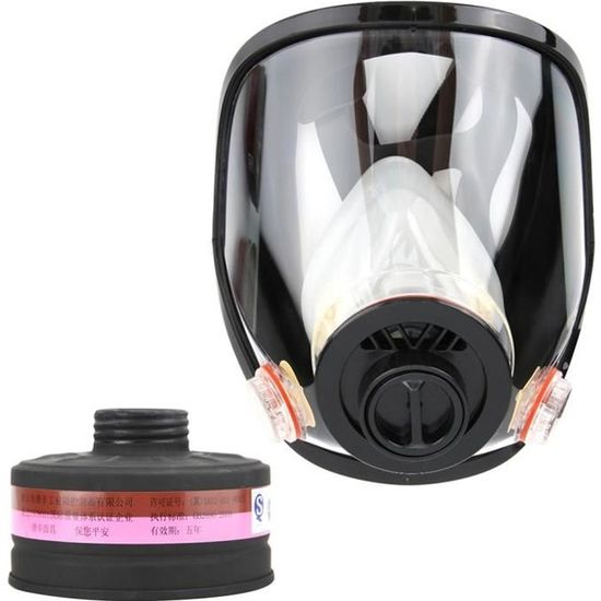 Masque à Gaz Intégral Avec Filtre 40 Mm – Protection Contre Poussières, Gaz, Produits Chimiques – Pour Soudure, Peinture, Travaux - 6