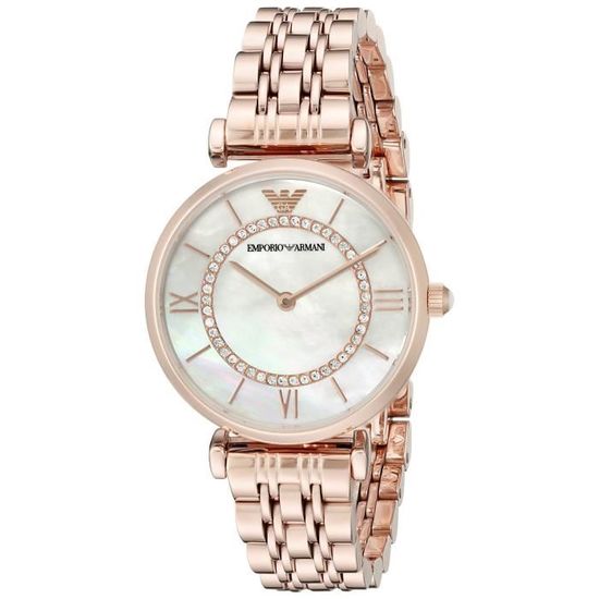 Emporio Armani Ar1909 Retro montre en or rose 2AO9U1 - Cdiscount Bijouterie