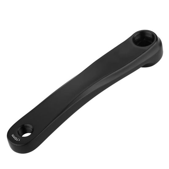 Bras De Manivelle Vélo 170mm Alliage Aluminium - Monovitesse Trou Rhombique Noir