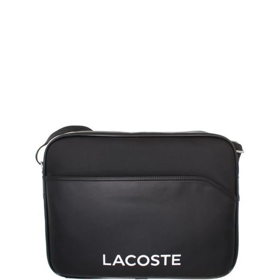 Besace Lacoste Airline Bag ref_cem365542016000black Noir Cdiscount