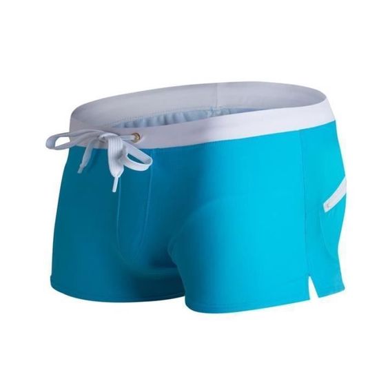 TiaoBug Short De Bain Homme Boxer Brillant Short De Natation