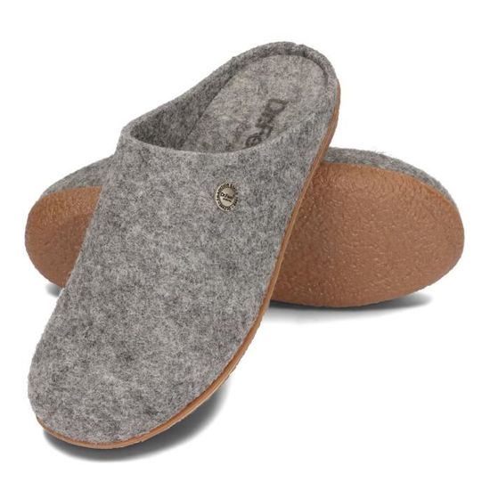 Chaussons en Feutre Naturelle en Laine de Mouton pour Femmes