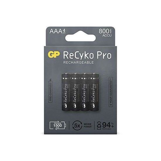 GP ReCyko+ Pro 4 Piles AAA Micro 2900434360001