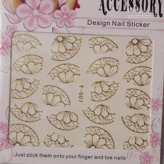 Manucure, Sticker ongle water decal or 50 , deco nail art