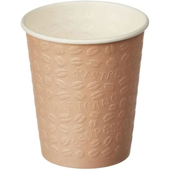 90 ensembles] Tasses à café jetables en carton ondulé avec couvercles et pailles, tasses à café isothermes en papier kraft ondulé pour boissons chaudes et glacées (champagne