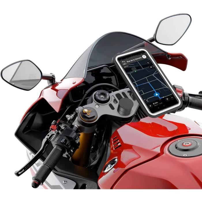 Support telephone moto magnétique pour DemiGuidon, Guidons bracelets, Porte téléphone Moto sportive, Anti Vibration