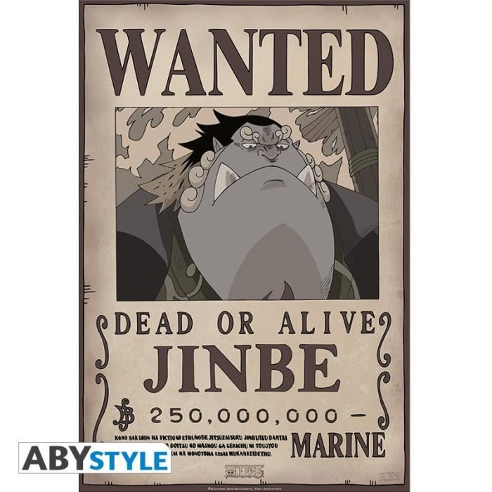 One Piece - Poster Wanted jinbe 52x35