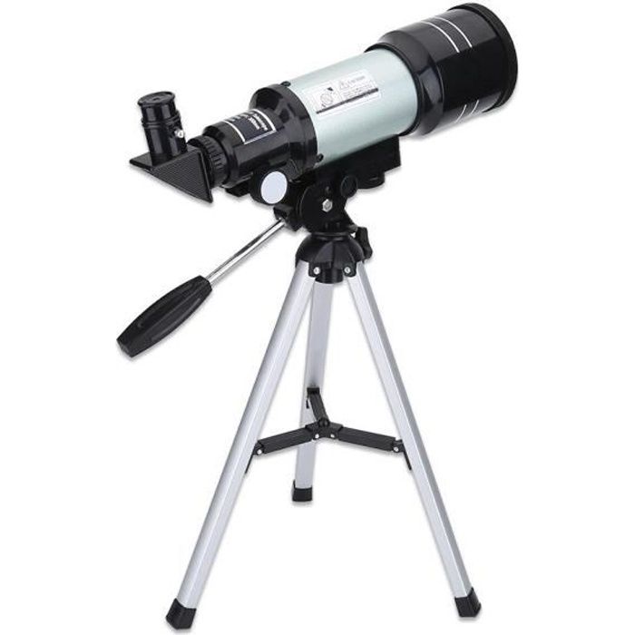 Télescope Lunette Astronomique F30070M Monoculaire avec Trépied Portable pour Enfants