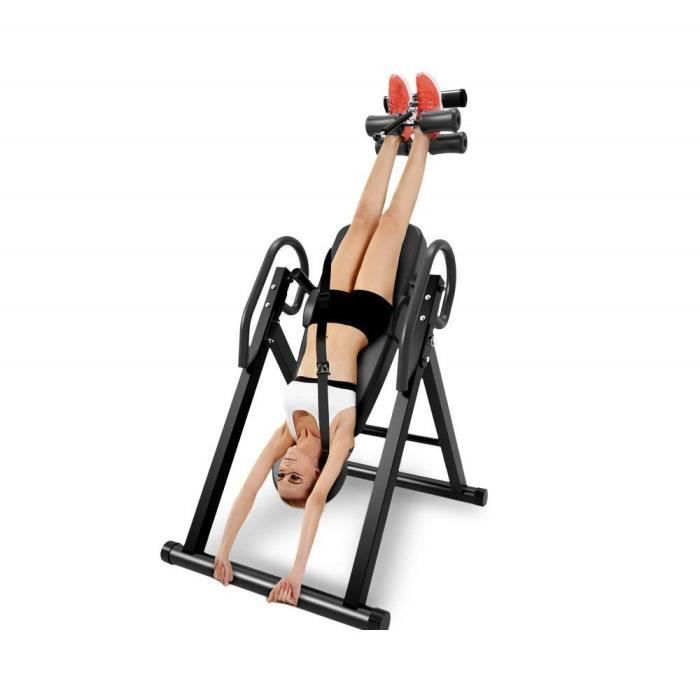 NOUVEAU Table d'Inversion Pliable Musculation Appareil du Dos Bras Sport Exercice