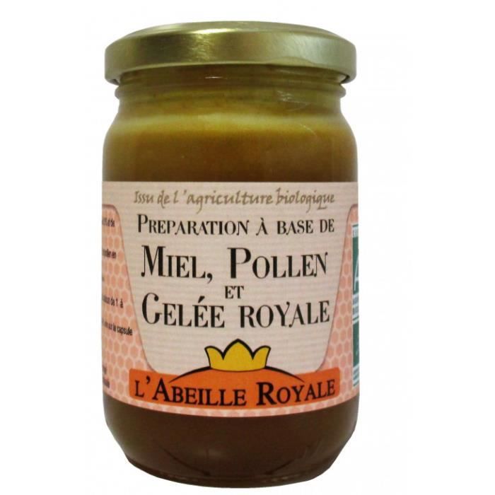 Abeille royale - Préparation à base de miel, pollen, gelée royale 250gr