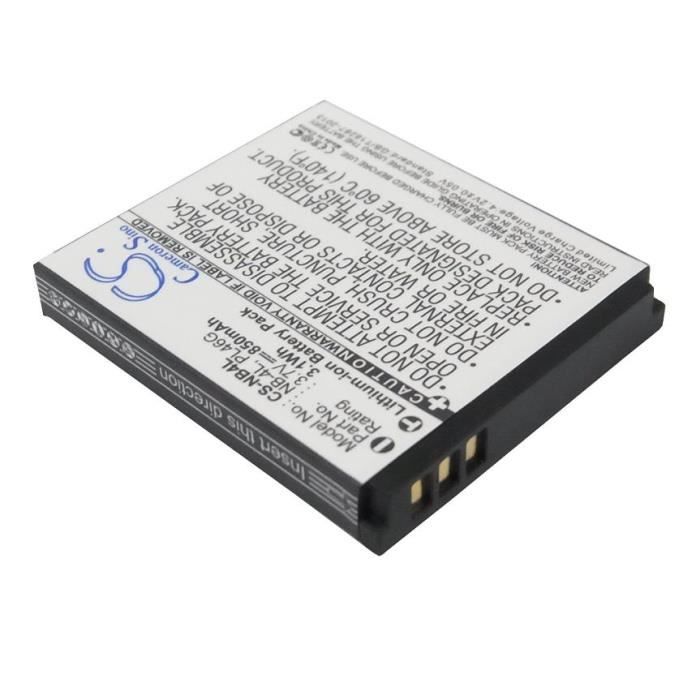 Batterie pour Appareil photo Canon Ixy digital 80 type nb-4l - 3.7v 850mah haute autonomie