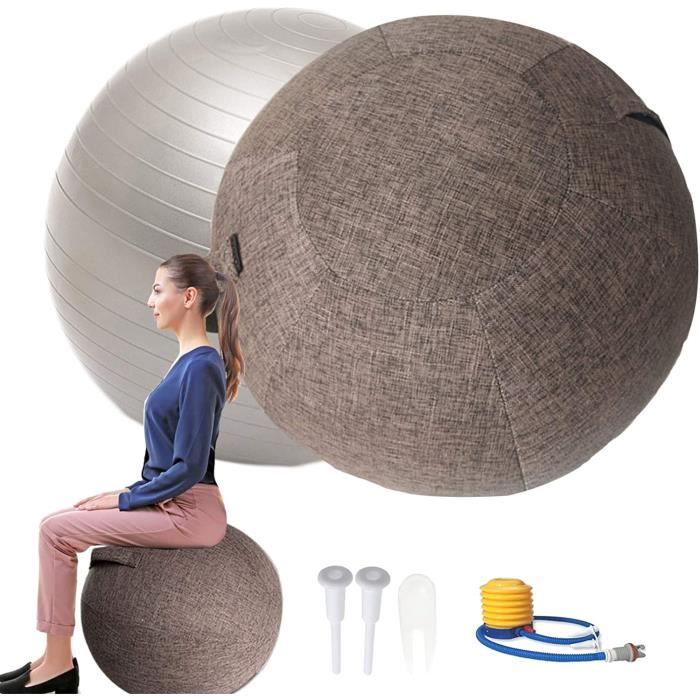 POIUYT Siege Ballon Ergonomique Bureau 55-65-75cm pour Swiss Ball Grossesse, ?Ballon de Gym La Maison Ballon Assise Bureau, Le P56