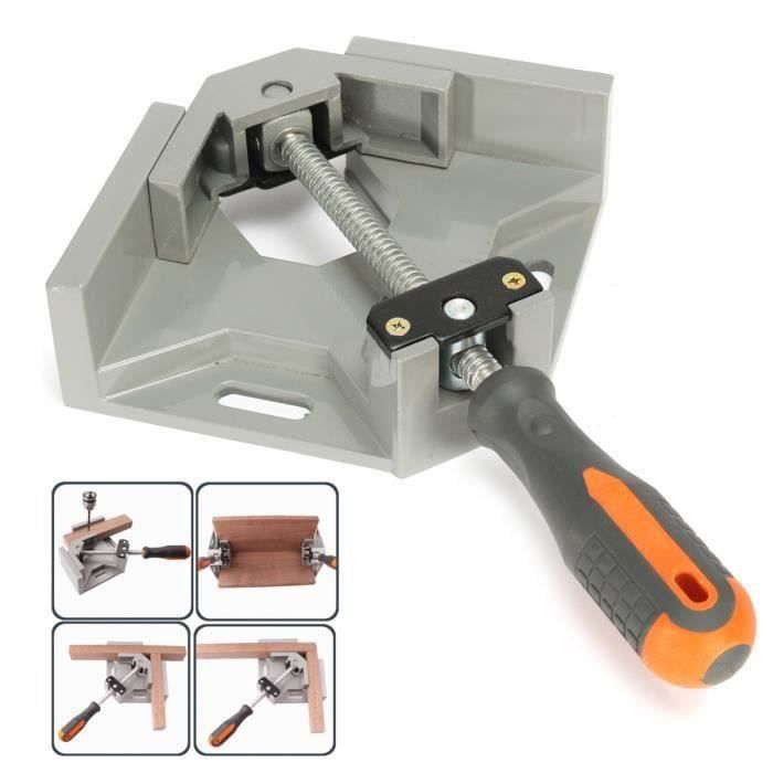 Étau à Angle Droit Simple 90 degrés En Alliage D'aluminium Die-casting Outil Soudure de Meuble Cadre Fes43013
