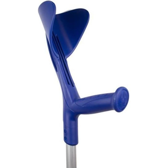Béquille pour la marche - En aluminium - À hauteur réglable - Couleur Bleu