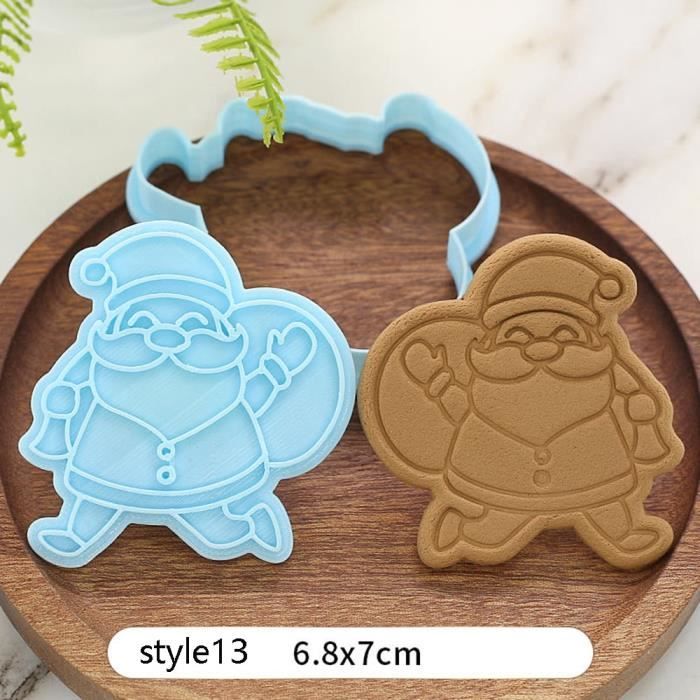 Moule à gateaux,Emporte pièce de noël découpeurs Fondant gâteau moule Biscuit Sugarcraft gâteau décoration outils - Type 13 #B