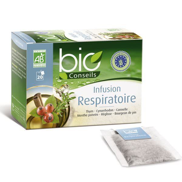 Infusion Respiratoire Bio - 20 sachets - Biocon…