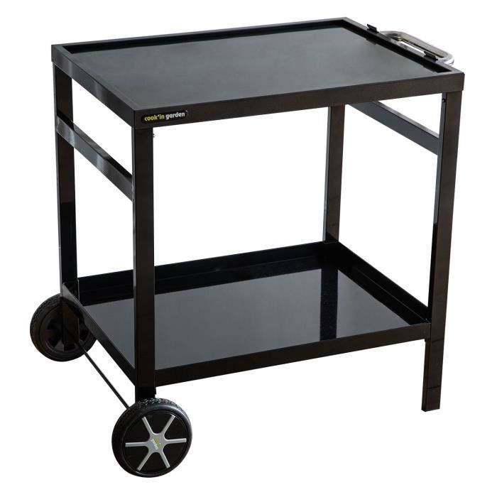 Cook'in Garden - Desserte clipsable pour plancha COBAN Noir