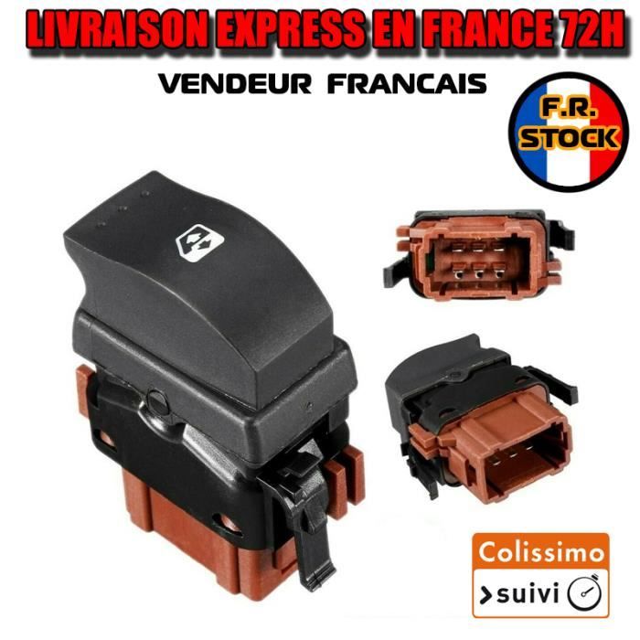 Bouton leve vitre renault master trafic 2 opel vivaro 8200057321