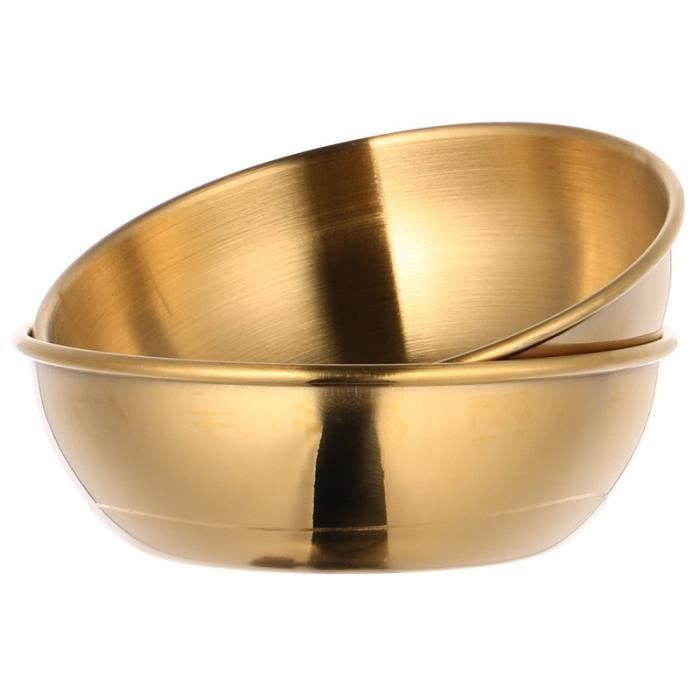 2 PCS Sauce Bols à trempage épais polie Plats Plaques d'apéritif pour bar balance culinaire electronique preparation culinaire