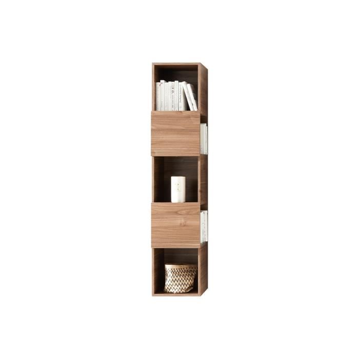 Miliboo - Etagère murale verticale 5 rangements finition bois clair ETERNEL