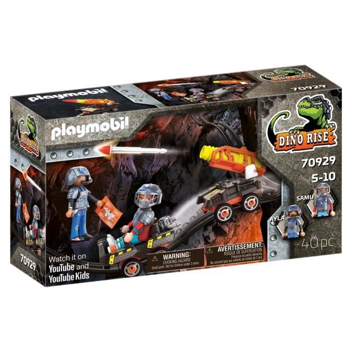 PLAYMOBIL - 70929 - Dino Rise - Véhicule de tir pour Dino Mine
